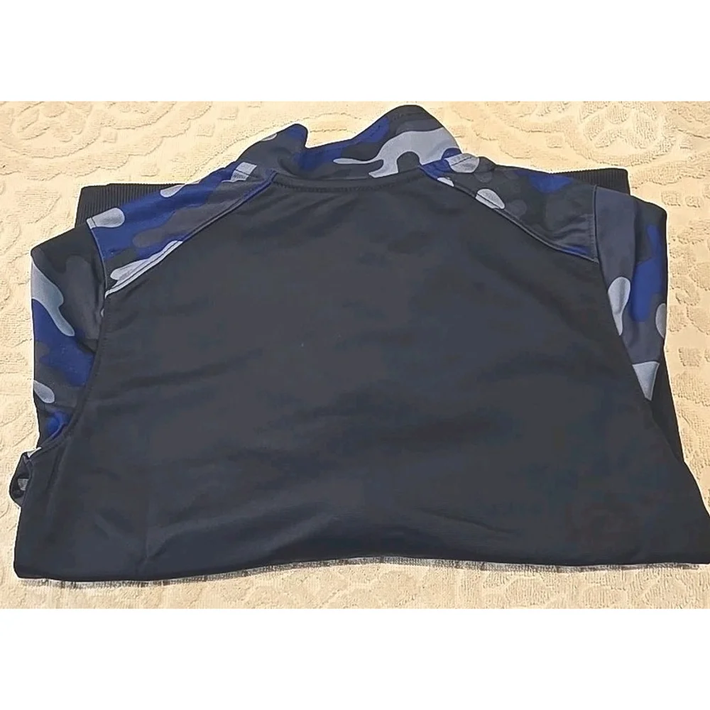 Champion Navy Camo Zip Lightweight Jacket Boys Sz Small NWT Pockets (A-14)